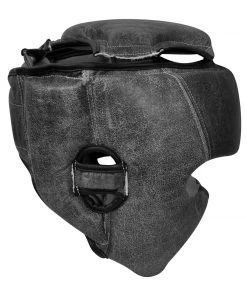 PFGSports PFG Antique Grey Leather Series- Vintage Head Guard - Genuine Leather - Boxing MMA Muay Thai Training