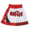 PFGSports Apparel Elite White Red Muay Thai Shorts