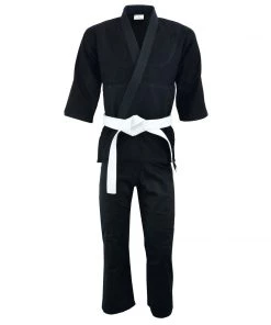 PFGSports Judo Single Weave Kids Adults Unisex Karate Gi Uniform - (Belt Included)