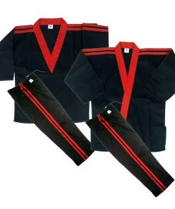 PFGSports Martial Arts Karate Team Uniforms Gi - Open & V-Neck