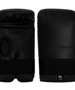 PFGSports Bag Mitts Gloves Boxing MMA Muay Thai Training All Black Boxing & MMA