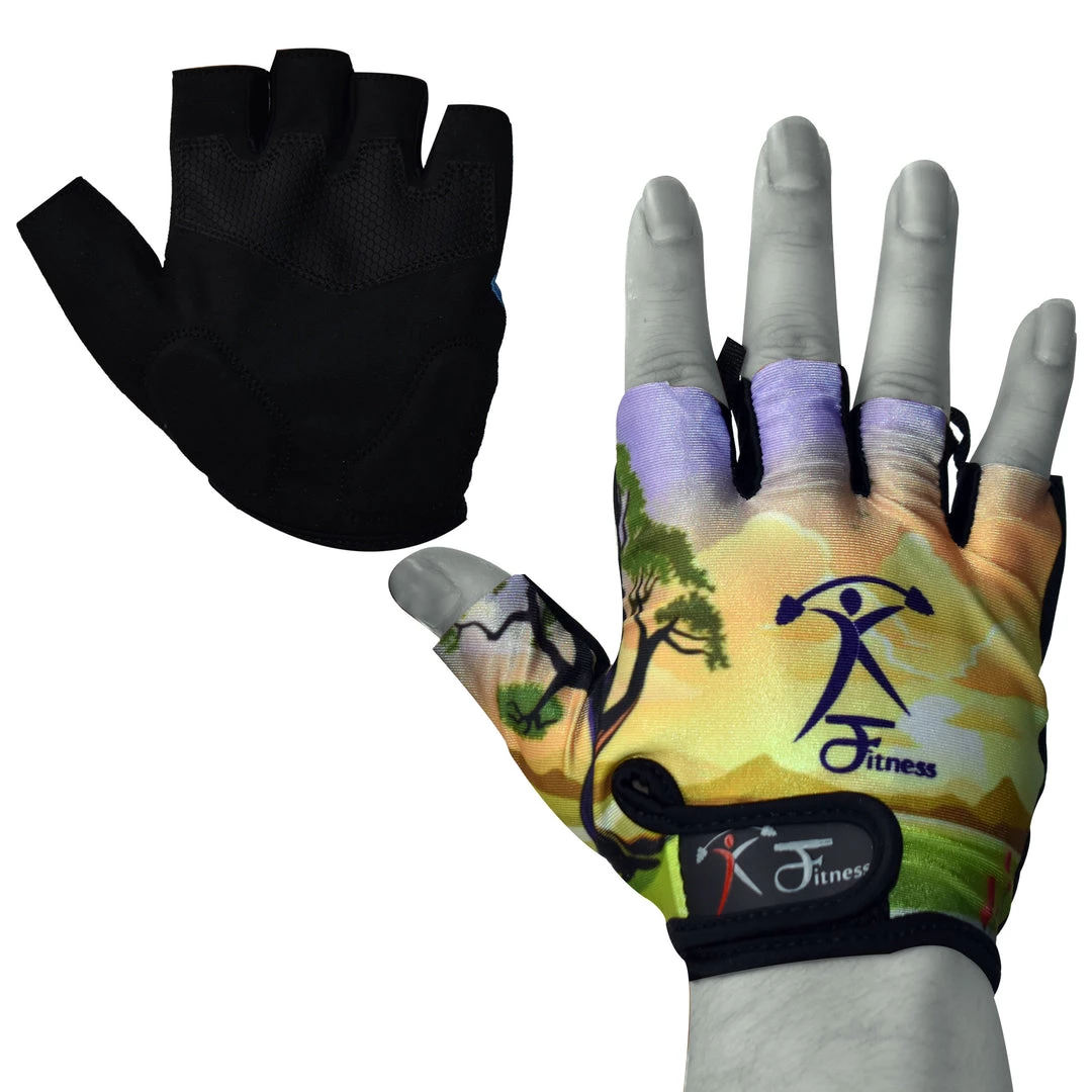 PFGSports Gym & Fitness Half Finger Weight Lifting Gym Exercise Gloves