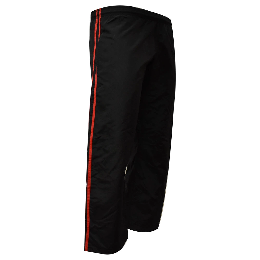 PFGSports PFG Demo Karate Pant Black With Red Stripe MMA Boxing Muay Thai Martial Arts