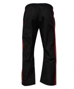 PFGSports PFG Demo Karate Pant Black With Red Stripe MMA Boxing Muay Thai Martial Arts