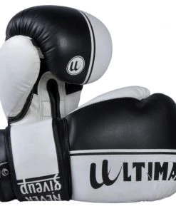 PFGSports Ultimate Boxing Gloves White Black