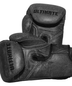 PFGSports PFG Antique Grey Series- Vintage Boxing Gloves - Genuine Leather Boxing & MMA