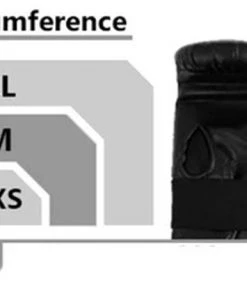 PFGSports Bag Mitts Gloves Boxing MMA Muay Thai Training All Black Boxing & MMA