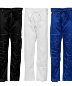 PFGSports Brazilian Jiu Jitsu BJJ Kimono Pants - 100% Cotton Tailored Fit Triple Stitched Light Weight