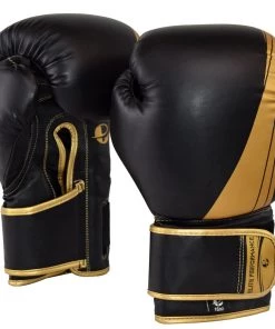 PFGSports Elite Blackout Boxing Gloves - Boxing MMA Muay Thai Training And Bag Work