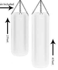 PFGSports Boxing & MMA Punching Bag 6FT 4FT & 2FT - Hanging Chain Included - Heavy Shell Empty