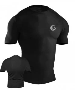 PFGSports Apparel Pro Rash Guard Short Sleeves MMA Boxing Muay Thai