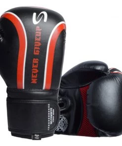 PFGSports Never Giveup - Boxing Gloves For Boxing MMA Muay Thai Bagwork Training & Fight