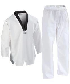 PFGSports Karate Taekwondo Uniform - Kids Adults Unisex - (Belt Included)