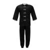 PFGSports Karate Kung Fu Uniform Black W White Frog Kids Adults Unisex