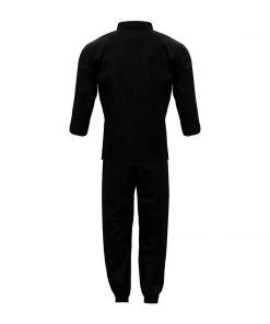 PFGSports Karate Kung Fu Uniform Black W White Frog Kids Adults Unisex