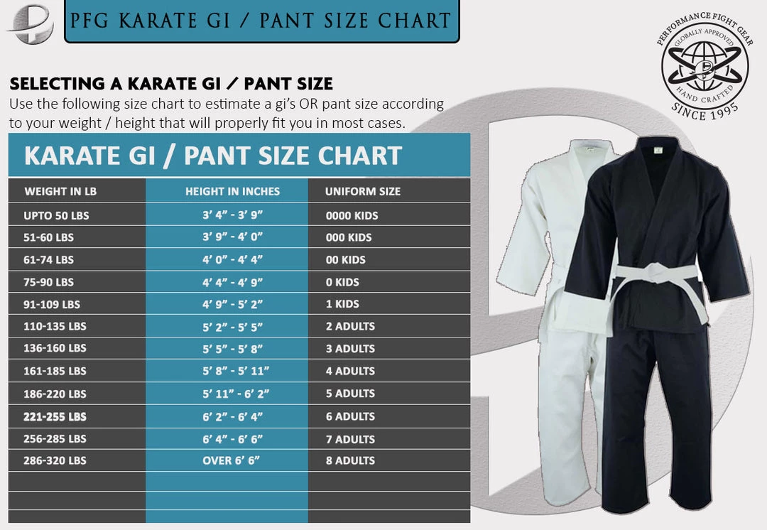 PFGSports Judo Single Weave Kids Adults Unisex Karate Gi Uniform - (Belt Included)