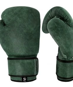 PFGSports Antique Genuine Leather Hand Crafted - Vintage Pro Boxing Gloves For Training & Fight Boxing & MMA
