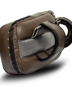 PFGSports Brown Vintage Leather Thai Pad MMA Muay Thai Boxing Training