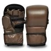 PFGSports MMA Gloves Brown Vintage MMA Sparring Gloves - Genuine Leather